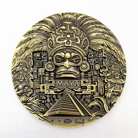 墨西哥玛雅文明金字塔大铜章